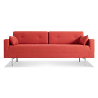 One Night Stand 80&quot; Sleeper Sofa in Craig Red - Angle 1