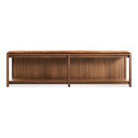 Open Plan Bench Pad in Copper Velvet - Angle 1