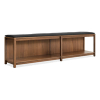 Open Plan Bench Pad in Maharam Meld in Panda - Angle 3