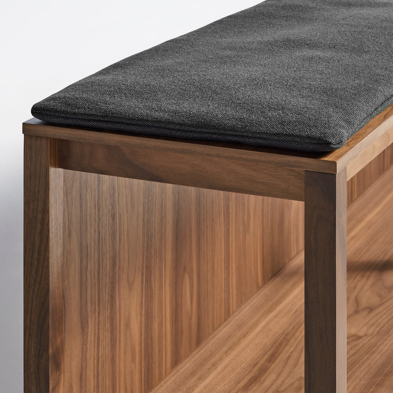 Open Plan Bench Pad in Maharam Meld in Panda - Angle 2