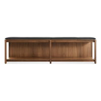 Open Plan Bench Pad in Maharam Meld in Panda - Angle 1