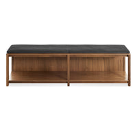 Open Plan Bench Pad in Maharam Meld in Panda - Angle 2