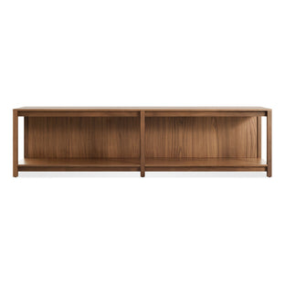 Open Plan Bench in Walnut - Angle 1