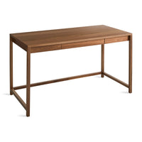 Open Plan Large Desk in Walnut - Angle 4