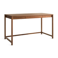 Open Plan Large Desk in Walnut - Angle 3