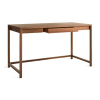 Open Plan Large Desk in Walnut - Angle 5