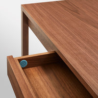 Open Plan Large Desk in Walnut - Angle 12
