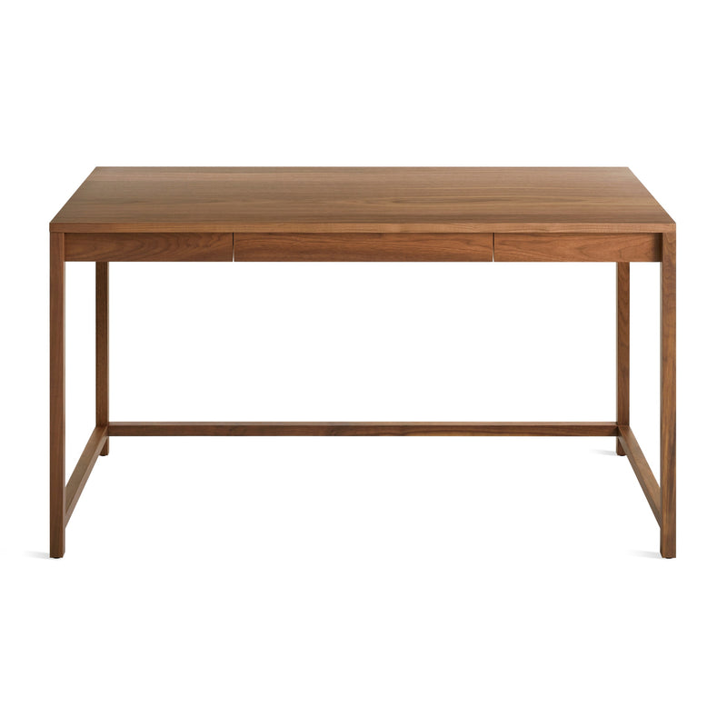 Open Plan Large Desk in Walnut - Angle 2