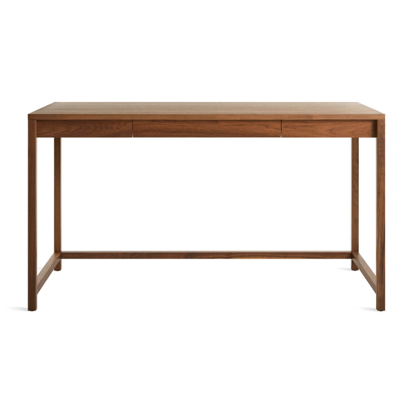 Open Plan Large Desk in Walnut - Angle 1