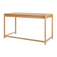 Open Plan Large Desk in White Oak - Angle 9