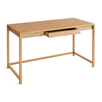 Open Plan Large Desk in White Oak - Angle 6