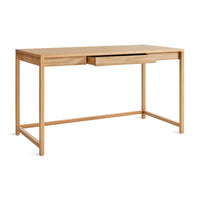 Open Plan Large Desk in White Oak - Angle 5