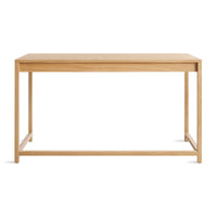 Open Plan Large Desk in White Oak - Angle 10