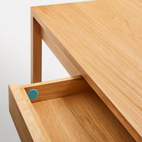 Open Plan Large Desk in White Oak - Angle 12