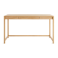 Open Plan Large Desk in White Oak - Angle 1