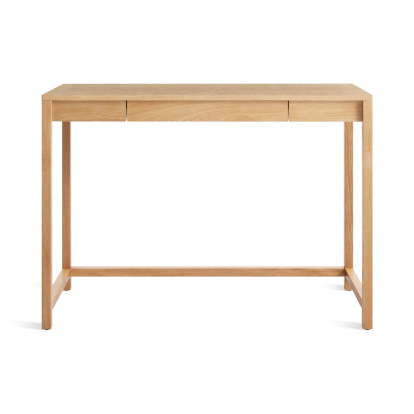 Open Plan Small Desk in White Oak - Angle 1