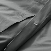 Blu Dot Percale Duvet Set in Charcoal - Angle 8