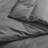 Blu Dot Percale Duvet Set in Charcoal - Angle 7
