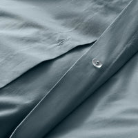 Blu Dot Percale Duvet Set in Grey Blue - Angle 8