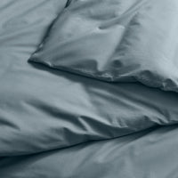 Blu Dot Percale Duvet Set in Grey Blue - Angle 7