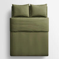 Blu Dot Percale Duvet Set en Loden Green - ángulo 9