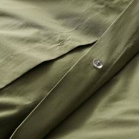 Blu Dot Percale Duvet Set in Loden Green - Angle 8