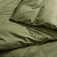 Blu Dot Percale Duvet Set in Loden Green - Angle 7
