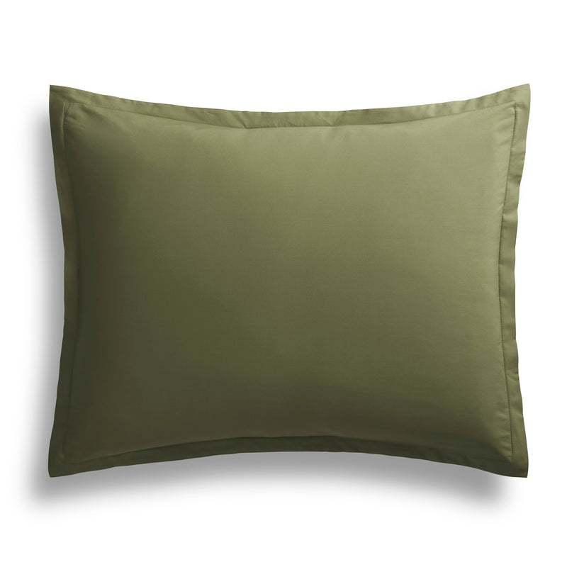 Blu Dot Percale Duvet Set in Loden Green - Angle 2