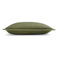 Blu Dot Percale Duvet Set in Loden Green - Angle 4