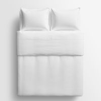 Blu Dot Percale Duvet Set in White - Angle 9