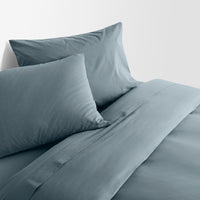 Blu Dot Percale Sheet Set in Grey Blue - Angle 7