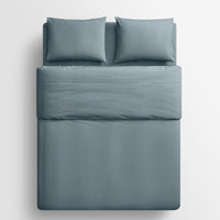 Blu Dot Percale Sheet Set in Grey Blue - Angle 10