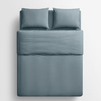 Blu Dot Percale Sheet Set in Grey Blue - Angle 10
