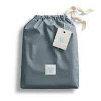 Blu Dot Percale Sheet Set in Grey Blue - Angle 11