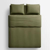 Blu Dot Percale Sheet Set in Loden Green - Angle 10