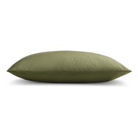 Blu Dot Percale Sheet Set in Loden Green - Angle 6
