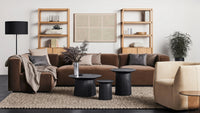 Cleon Medium+ Sectional Sofa in Maharam Mode in Clavicle - Angle 2