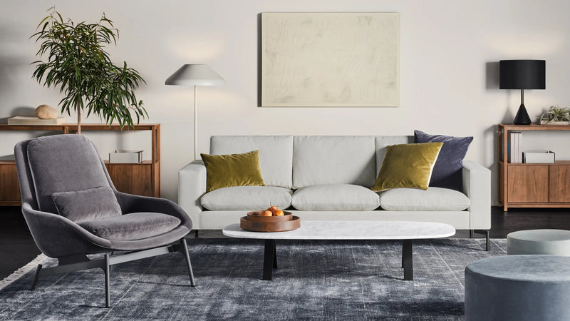 New Standard 92" Sofa in Maharam Mode in Intaglio