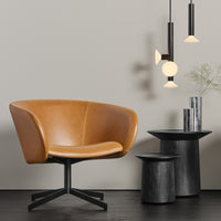 Coco Tall Side Table en Black-Stained Acacia - ángulo 7