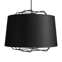Perimeter Large Pendant Light in Black - Angle 2