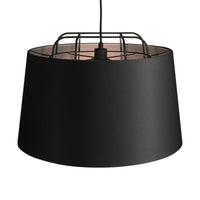 Perimeter Large Pendant Light in Black - Angle 3