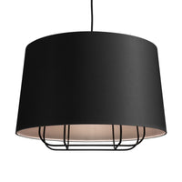 Perimeter Large Pendant Light in Black - Angle 4