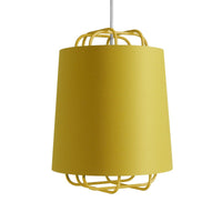 Perimeter Small Pendant Light in Ochre - Angle 2