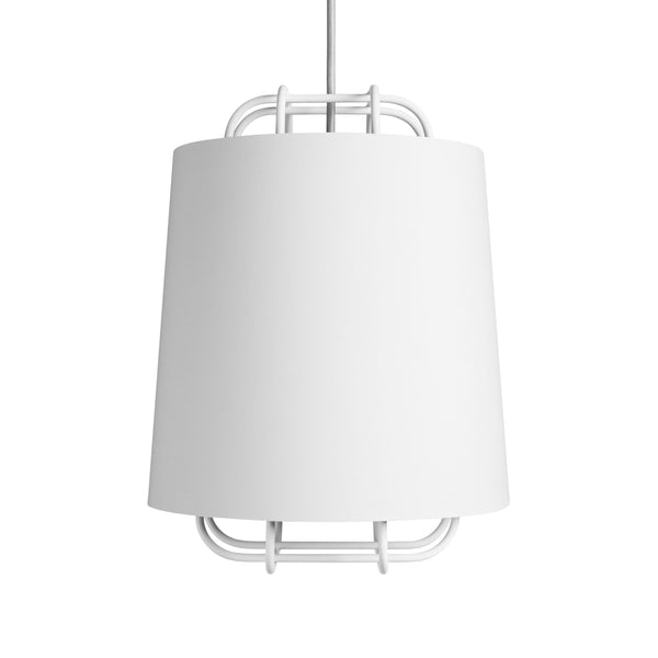 Perimeter Small Pendant Light en White - ángulo 1