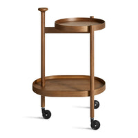 Pose Bar Cart in Walnut - Angle 4