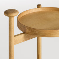 Pose Bar Cart in White Oak - Angle 7