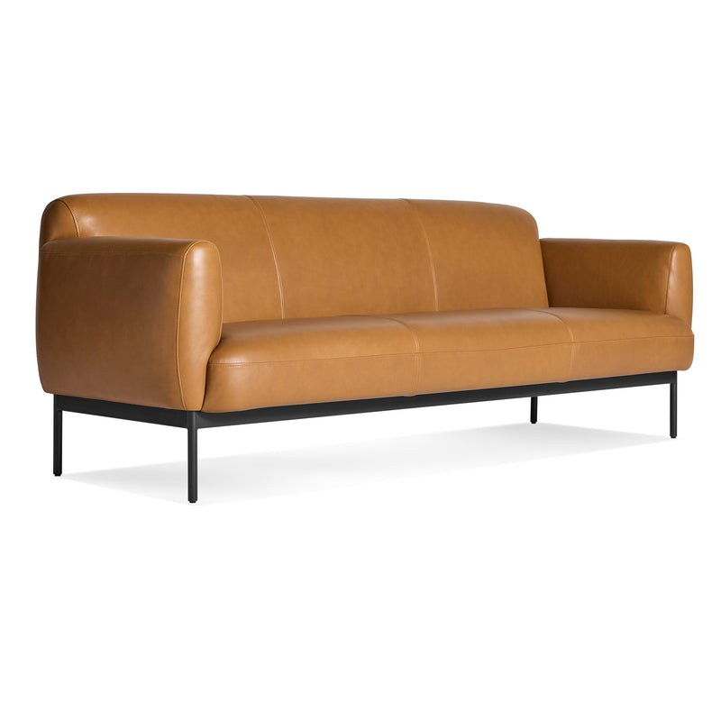 Puff Puff 87" Sofa in Canyon Leather