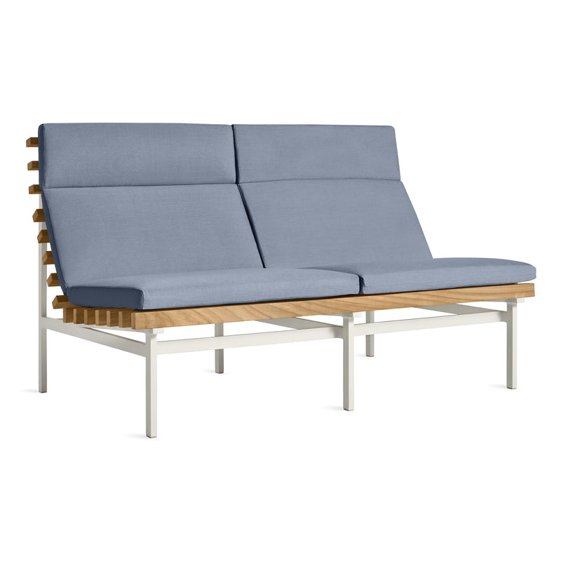Perch Outdoor 2 Seat Sofa in Sunbrella Haze - Angle 2