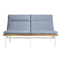 Perch Outdoor 2 Seat Sofa in Sunbrella Haze - Angle 1