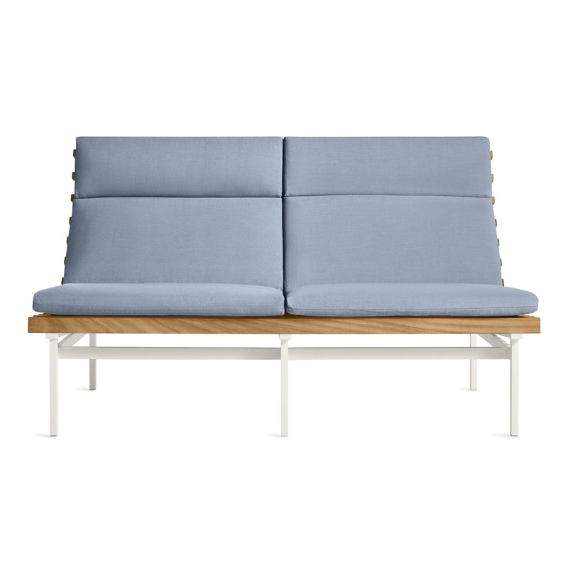 Perch Outdoor 2 Seat Sofa in Sunbrella Haze - Angle 1